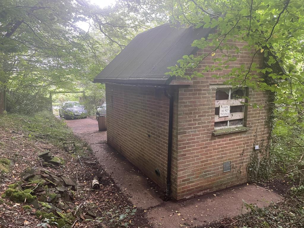 Lot: 14 - LAND AND BUILDING WITH POTENTIAL - View of rear of building and surrounding land